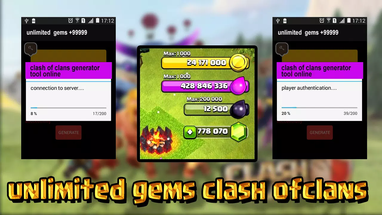 clash of clans gems prank Screenshots
