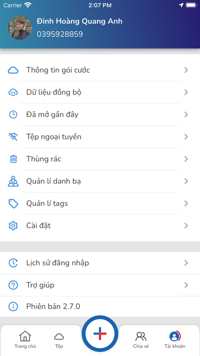 mobiCloud Screenshots