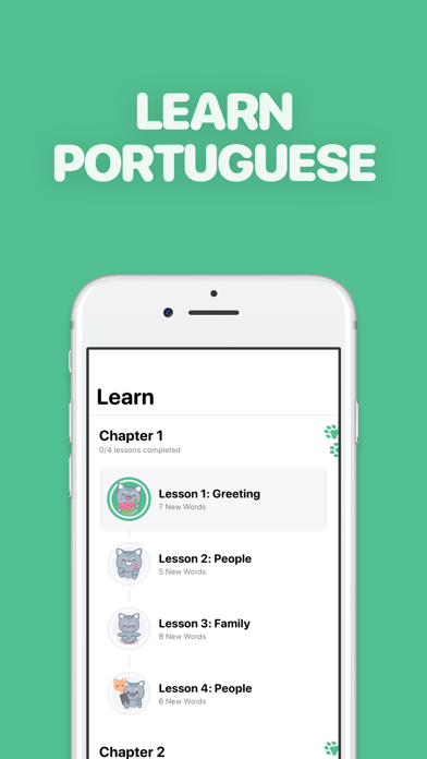 Learn Portuguese - LingoCat Screenshots