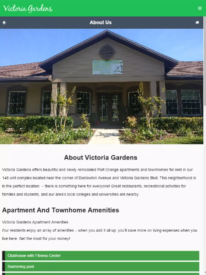 Victoria Gardens - Port Orange Apartments iPad Screenshots