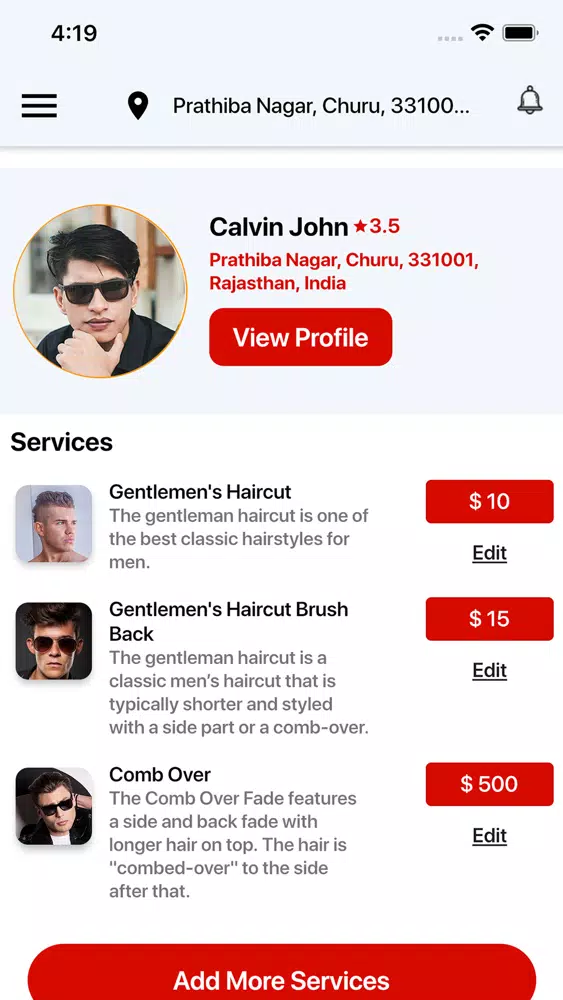 The Mobile Barber - Barber Screenshots