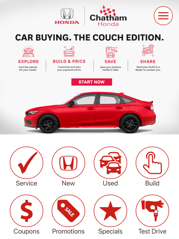 Chatham Honda iPad Screenshots