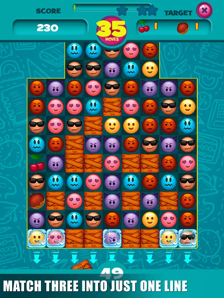 Match Emoji Classic Board Game iPad Screenshots