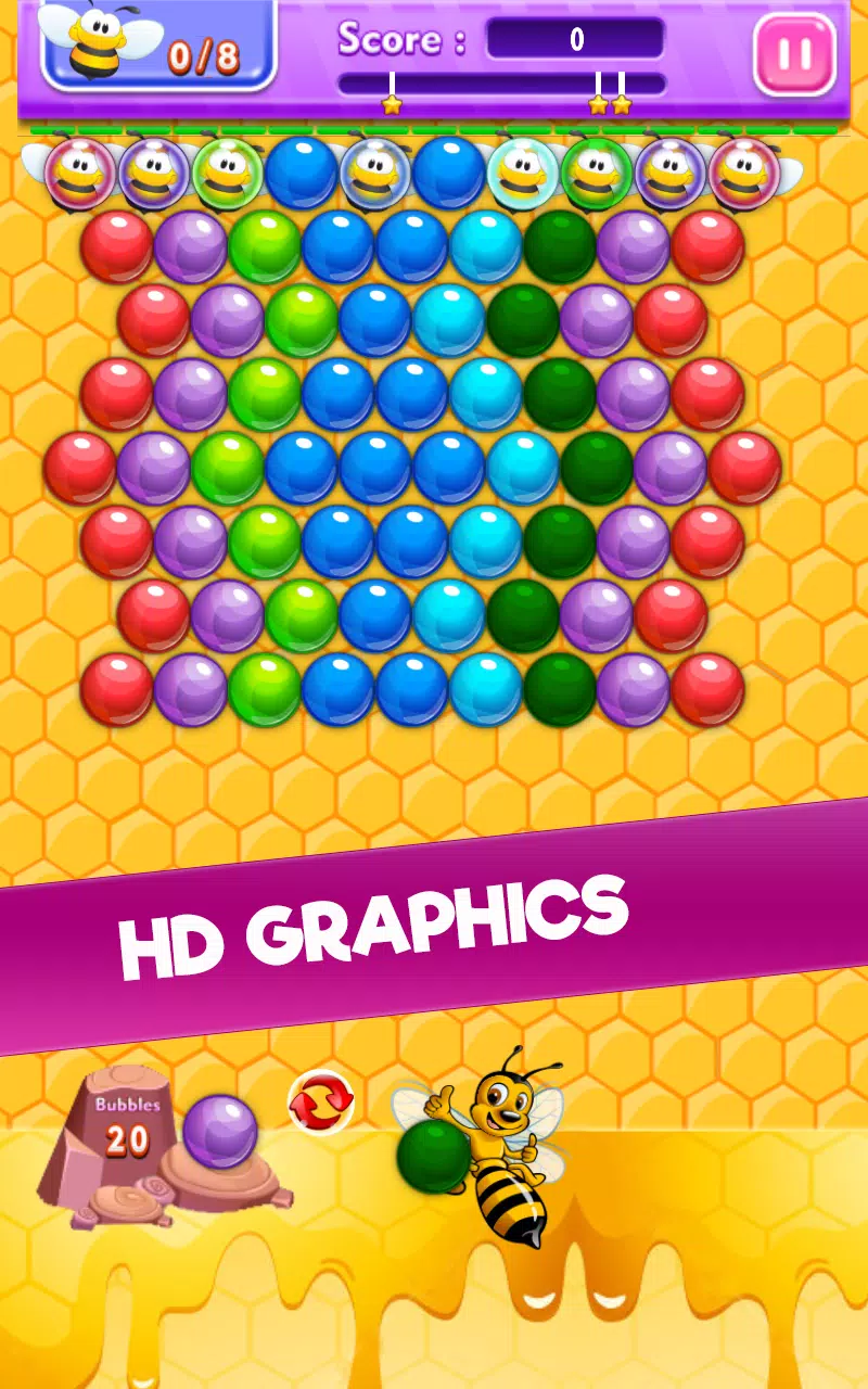 Bee Bubble Shooter Screenshots