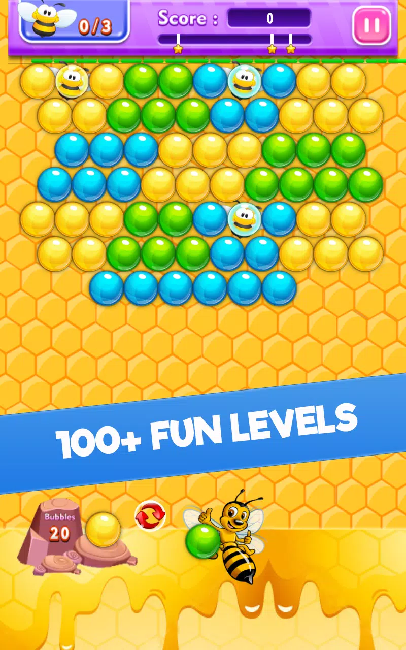 Bee Bubble Shooter Screenshots