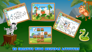4 in 1 Fun Zoo Games Free - Learning & Educational Activities App for Kids & Toddlers Screenshots