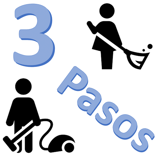 Tareas domésticas en tres pasos