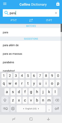 Italian-Portuguese Dictionary Screenshots