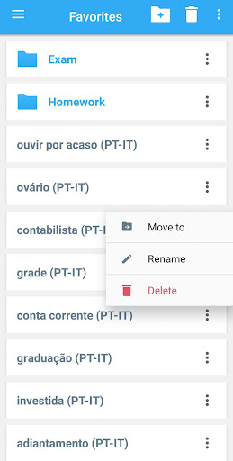 Italian-Portuguese Dictionary Screenshots