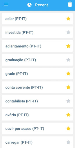 Italian-Portuguese Dictionary Screenshots