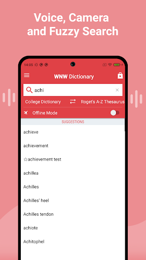 Webster's English & Thesaurus Screenshots
