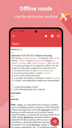 Webster's English & Thesaurus Screenshots