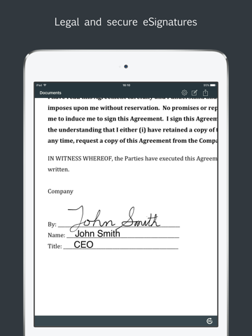 Sign by JotNot - fill and sign PDF form or sign PDF document iPad Screenshots