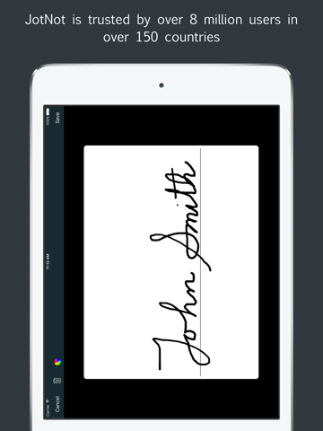 Sign by JotNot - fill and sign PDF form or sign PDF document iPad Screenshots