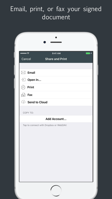 Sign by JotNot - fill and sign PDF form or sign PDF document Screenshots