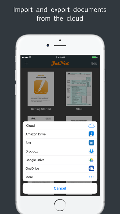 Sign by JotNot - fill and sign PDF form or sign PDF document Screenshots