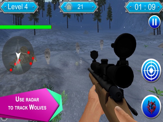 Captures d'écran de Arctic Wolf Shooter iPad 