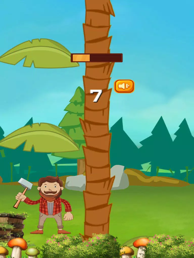 A Axe Timber Coconut - Chop the wood at the beach iPad Screenshots