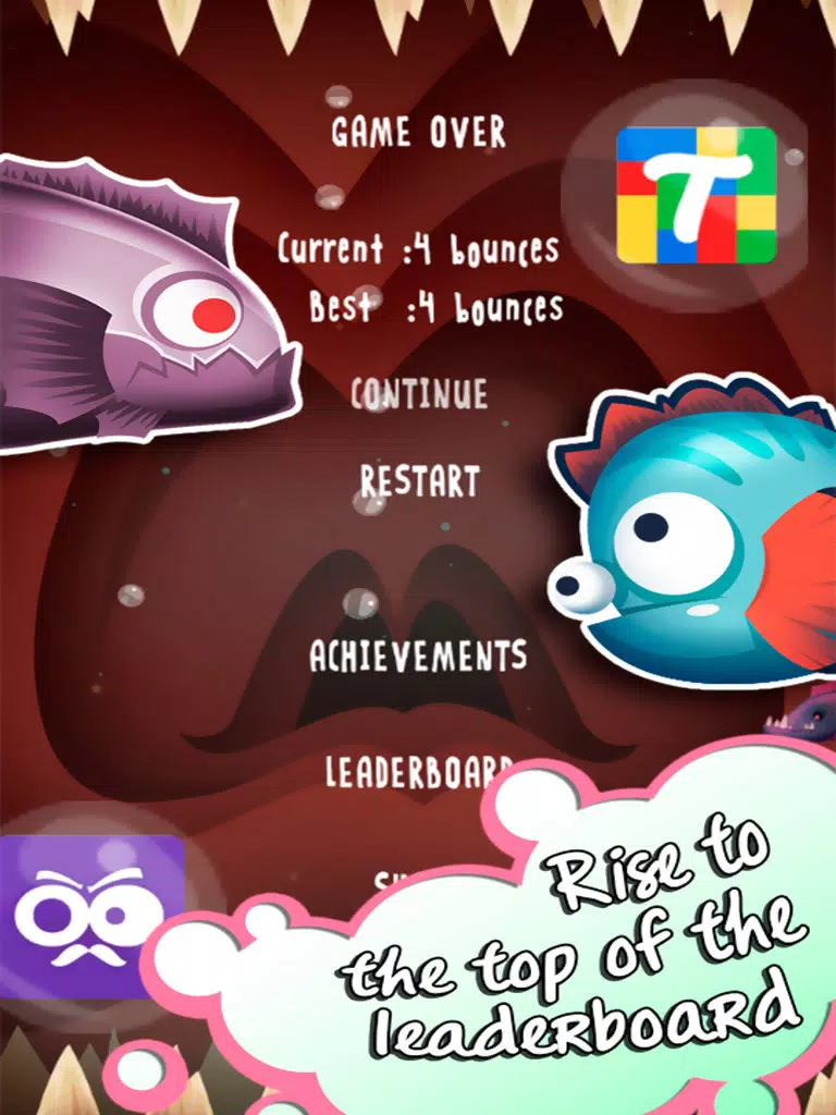 Will the Fish - Jump Flappy sea iPad  سکرین شاٹس