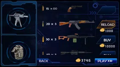 Captures d'écran de Super Gun - Sniper Shoot:A FPS action war shooting game