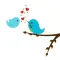 Birds In Love - Up on a branch