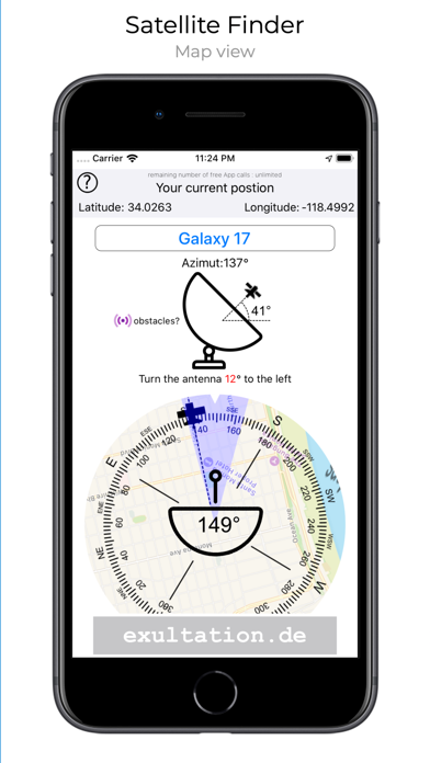 Tangkapan skrin Satellite Finder (Pro)