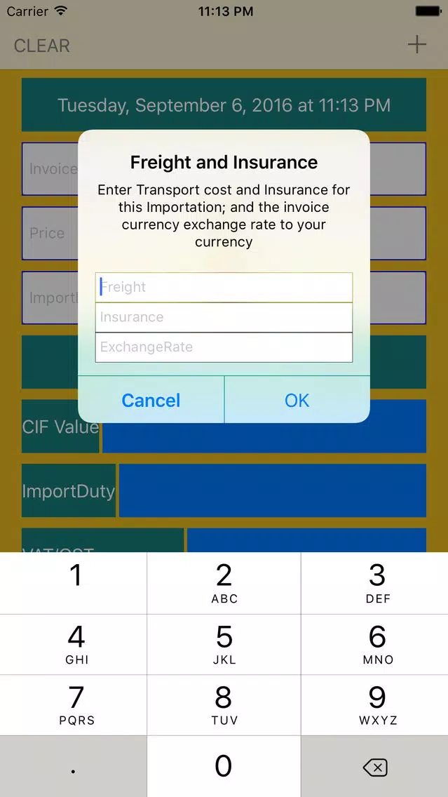 Customs Duty Calculator Screenshots