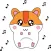 Hammy The Cute Hamster stickers by Zawara