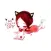 Cute and Quirky Kawaii Girls stickers by Fly Okay