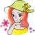 Beauty In a Hat stickers by wenpei