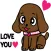 Miss Muddy Puppy stickers for iMessage
