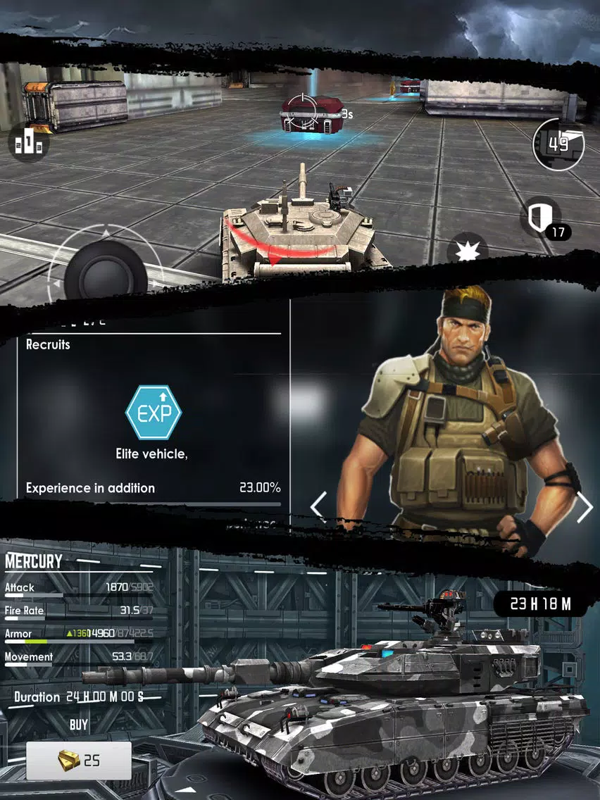 Zrzuty ekranu Iron Storm - 3D Tank Battle iPad 