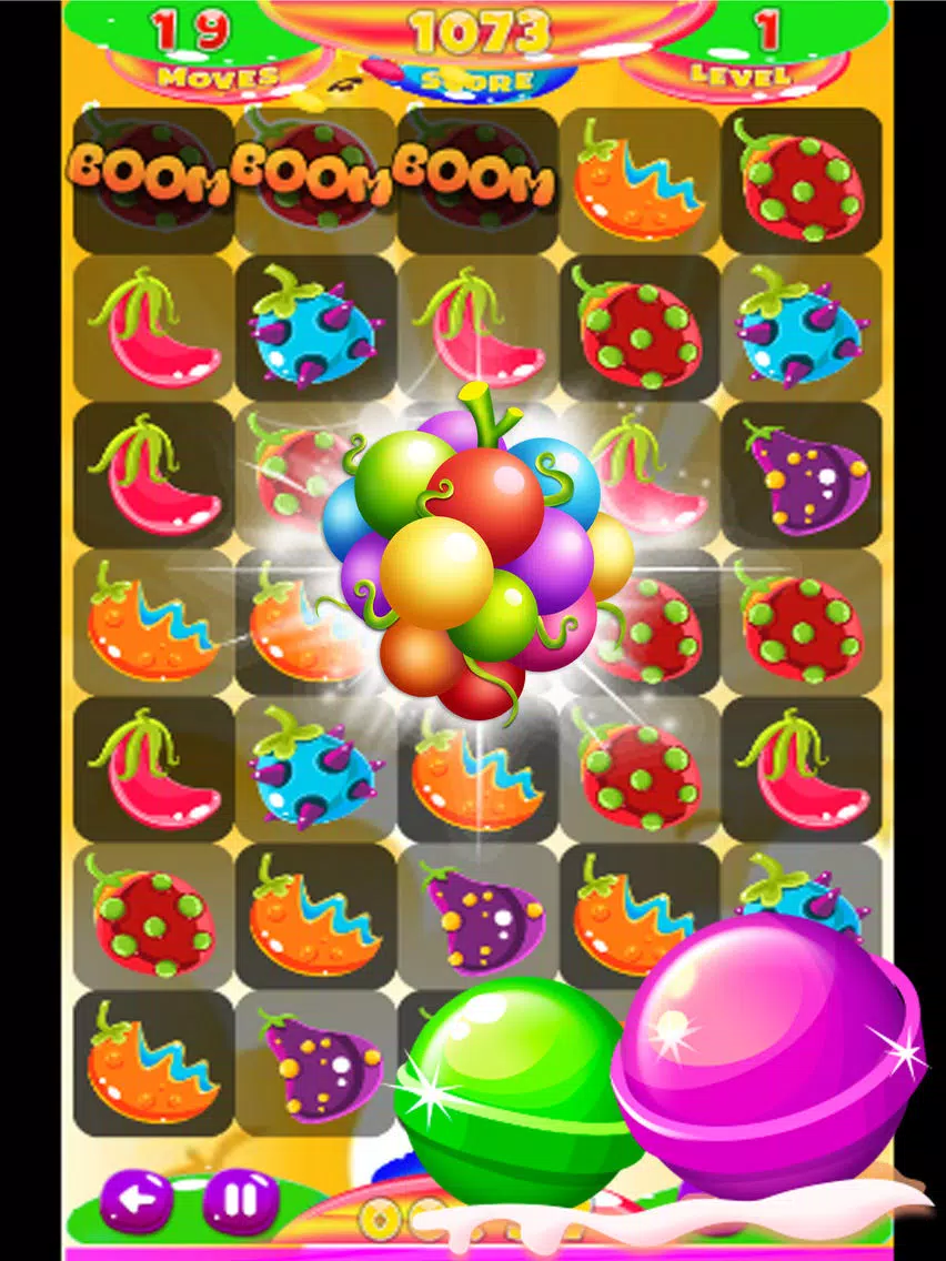 Fruits splash monster iPad Screenshots