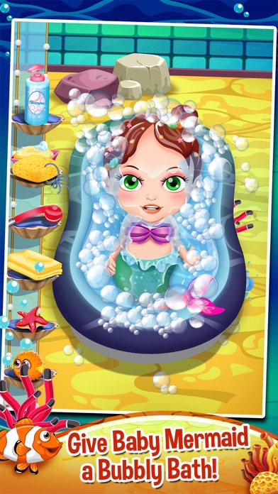 Mommy's Mermaid Newborn Baby Spa Doctor - my new salon care & make-up games! Screenshots
