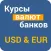 Курсы валют банков USD/EUR