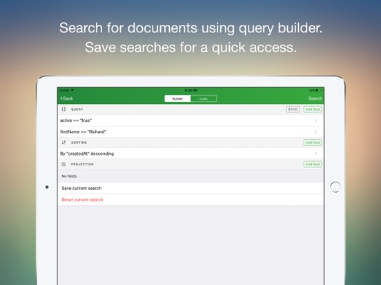 MongoLime - manage databases iPad Screenshots