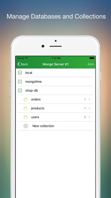 MongoLime - manage databases Screenshots