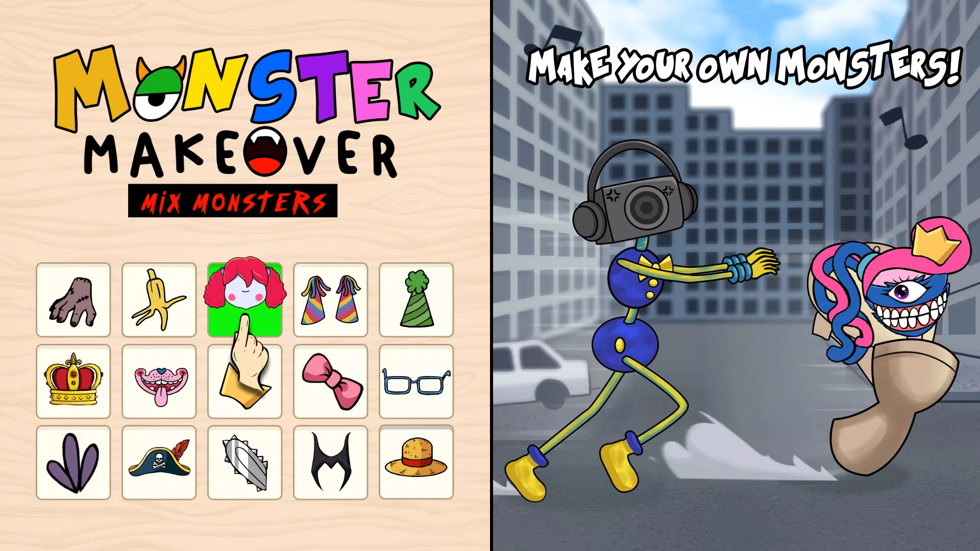 Monster Makeover, Mix Monsters Screenshots