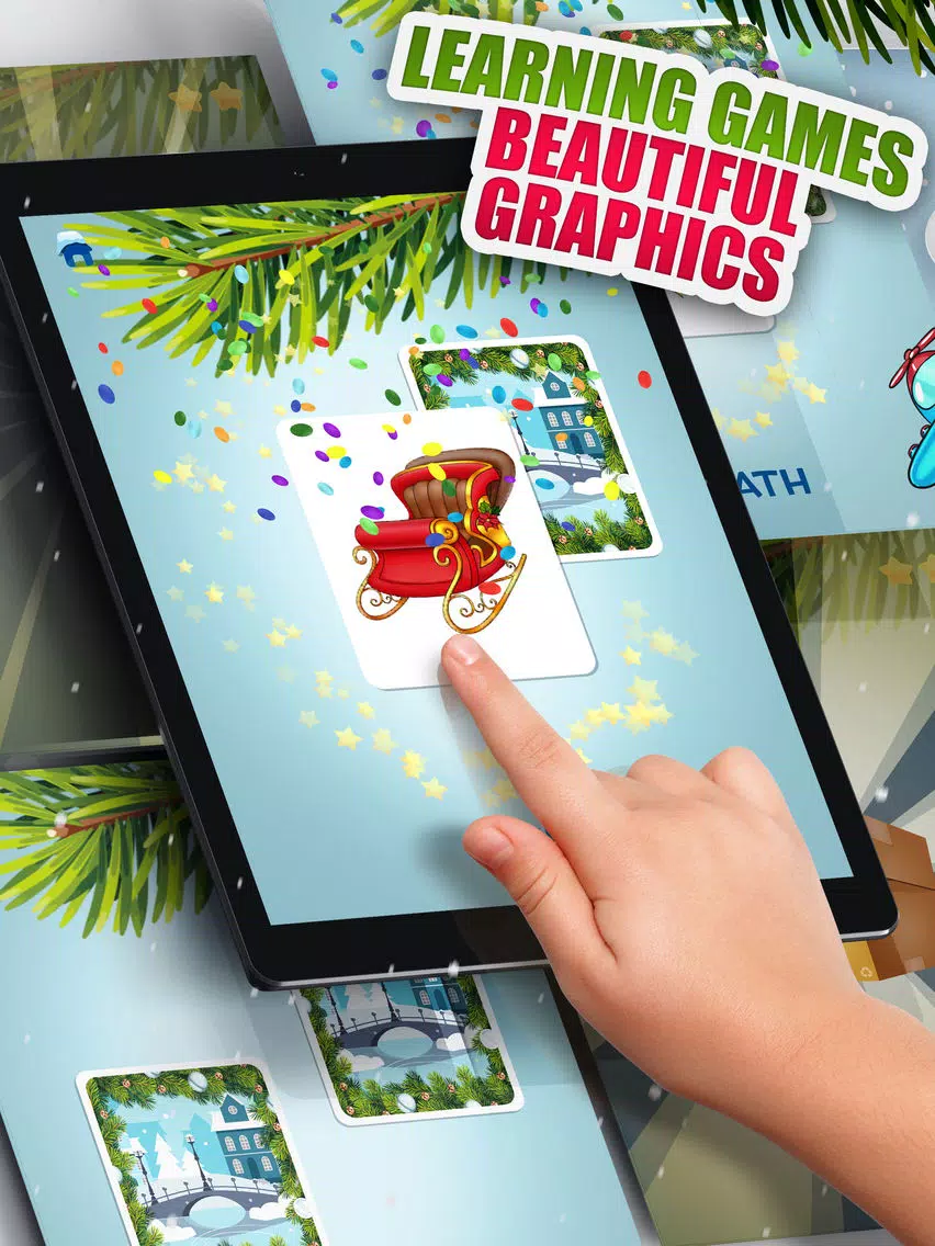 Moona Puzzles Christmas Music, Games for Kids Free iPad Screenshots