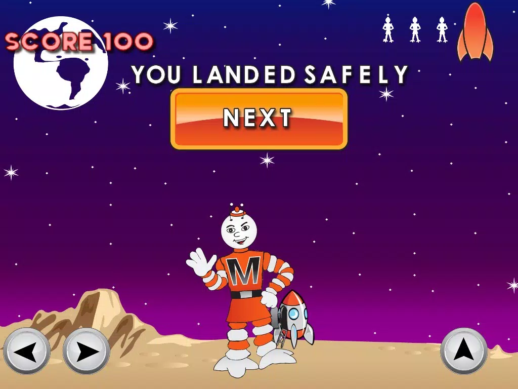 Capturas de tela do Moon Air Moon Lander iPad 