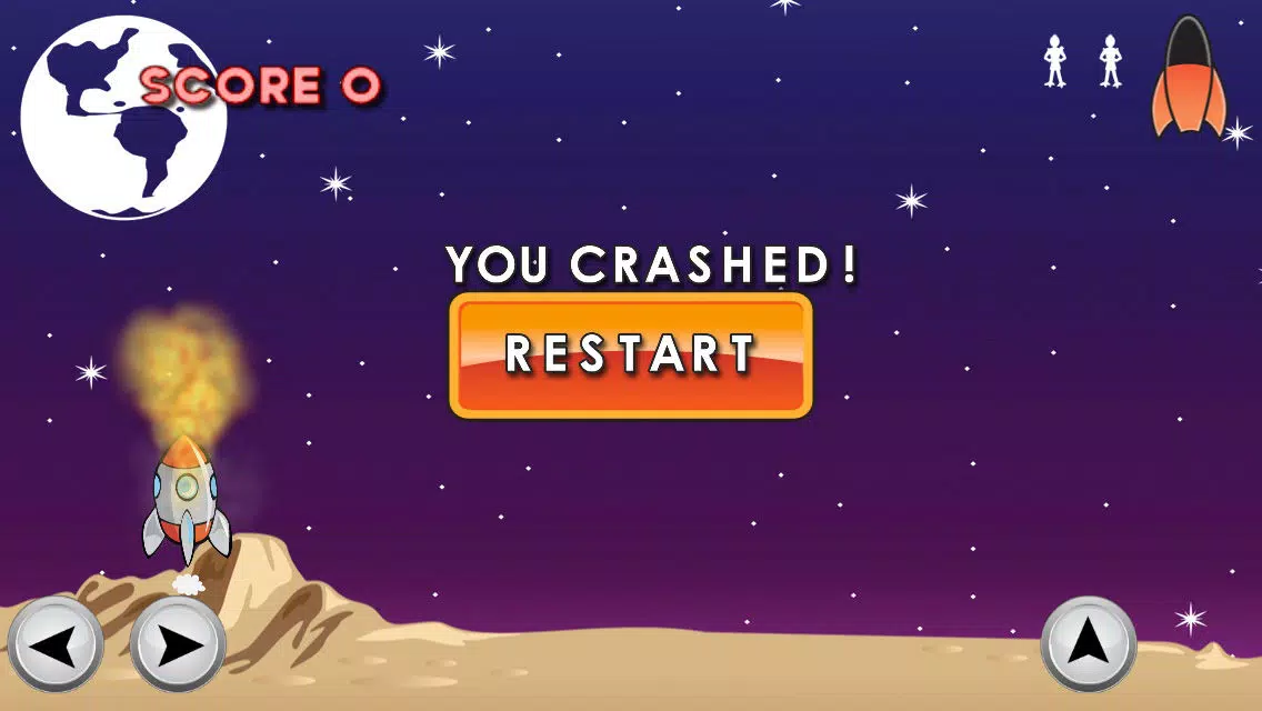 Capturas de tela do Moon Air Moon Lander