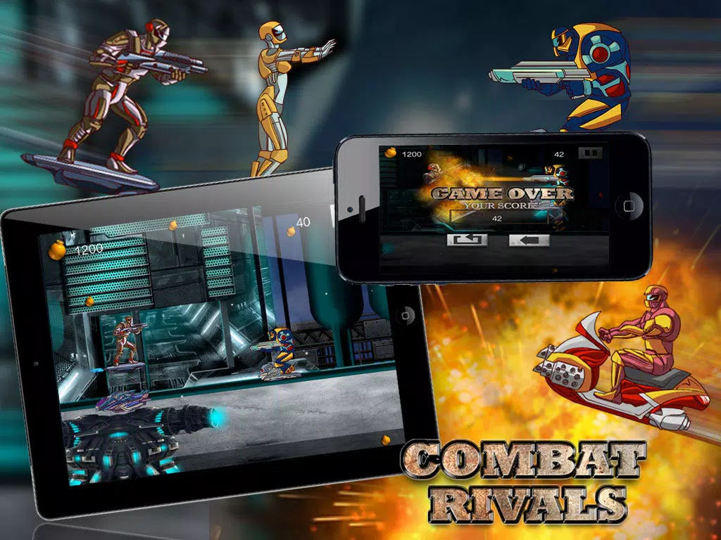 Combat Rivals - Future Robot Warriors At War In Elite Galaxy (Free Game App) iPad Screenshots