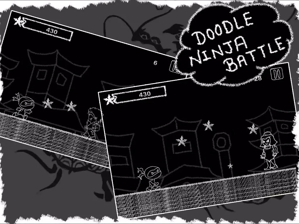 Tangkapan skrin Doodle Ninja Battle - Fight For Glory (Free Game) iPad 