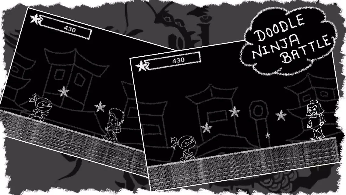 Tangkapan skrin Doodle Ninja Battle - Fight For Glory (Free Game)