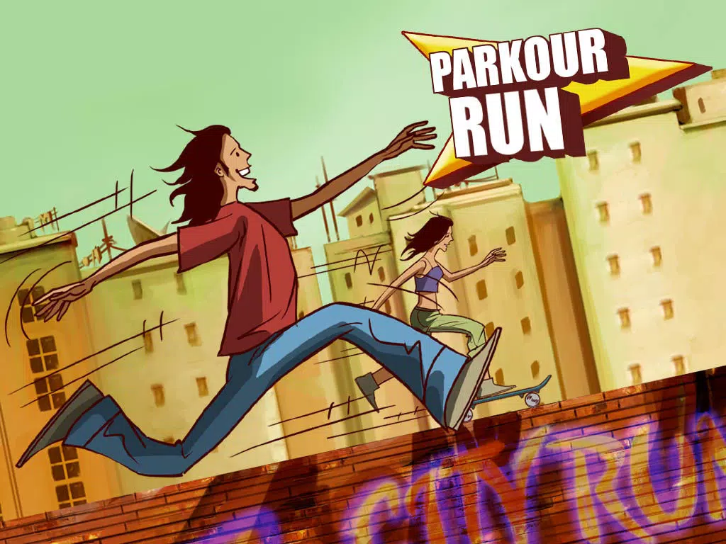 Parkour Run - Grim Oz Freestyle Rooftop Running (Free Game) iPad Screenshots