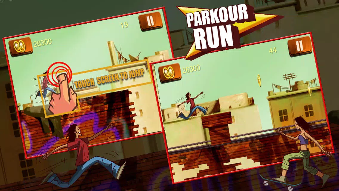 Parkour Run - Grim Oz Freestyle Rooftop Running (Free Game) Screenshots