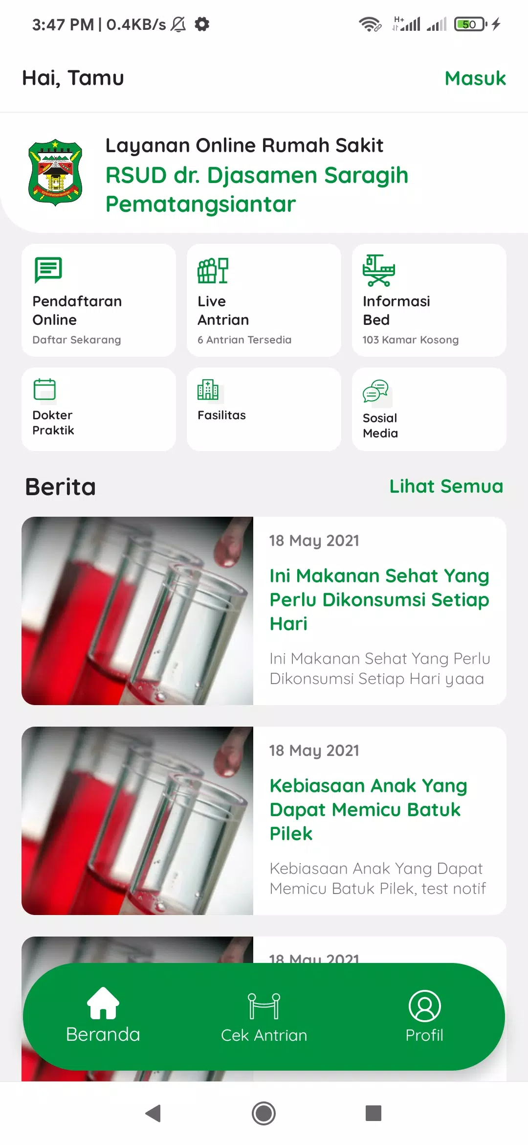Morbook RSUD Saragih Screenshots