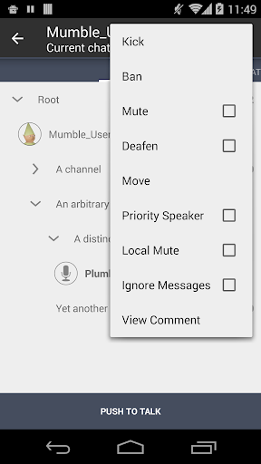 Plumble - Mumble VOIP Screenshots