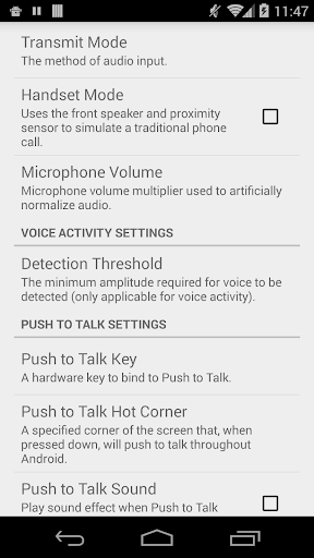 Plumble - Mumble VOIP Screenshots