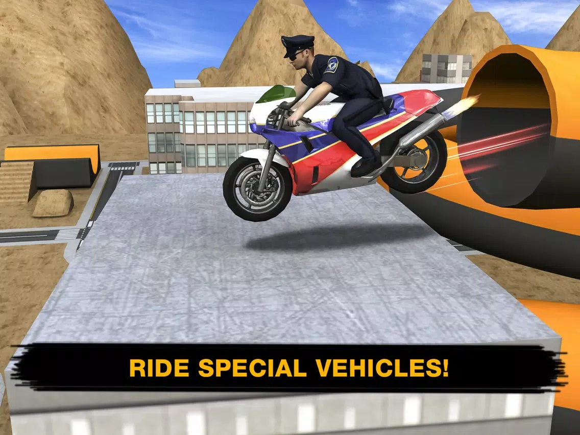 Capturas de tela do MotorBike Stunt Simulator iPad 